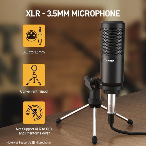 MAONO Podcast Equipment Bundle Audio mixer All-in-One Podcast Production Studio with 3.5mm Microphone for Live Streaming, Podcast Recording, PC, Smartphone, DJ MaonoCaster Lite (AU-AM200-S1) - Image 2